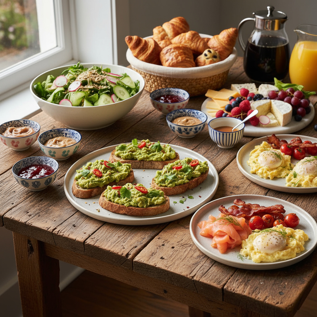 Platos de brunch variados